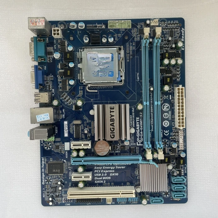 For Gigabyte GA-G41MT-S2 Computer 775-pin G41 Main Board DDR3 Desktop, Serial Port, Dual PCI