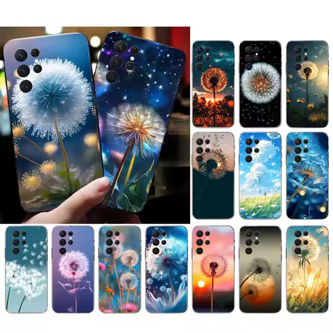 Dandelion Flower Phone Case For Samsung S25 S24 S23 S22 S21 S20 Ultra S20 S22 S21 S23 S20 FE S24 Plus