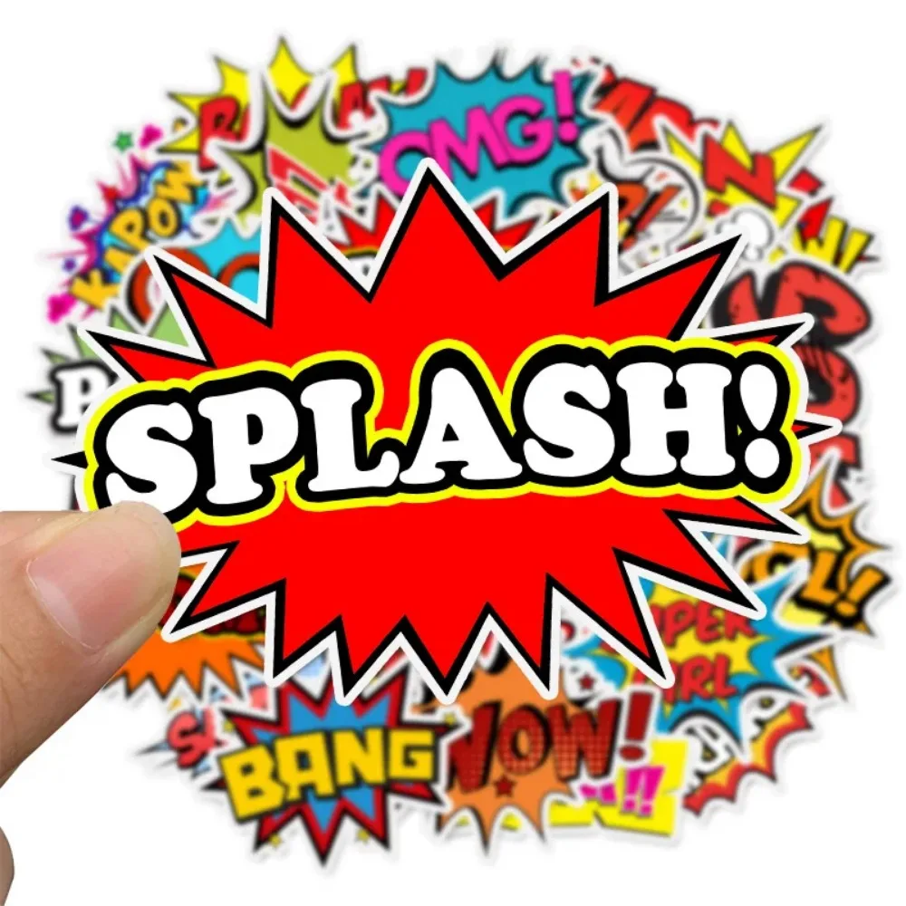 50 個英語アルファベットステッカー落書き爆発クラウド人格トロリーケースラップトップスクーター装飾