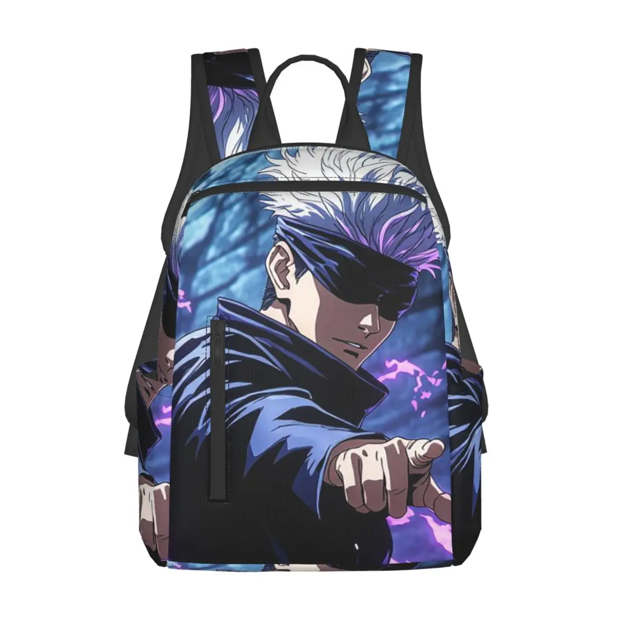 

Рюкзак Satoru Gojo Anime Jujutsu Kaisen, вместительный, для мальчиков и девочек, школьная сумка, сумка через плечо для мужчин и женщин