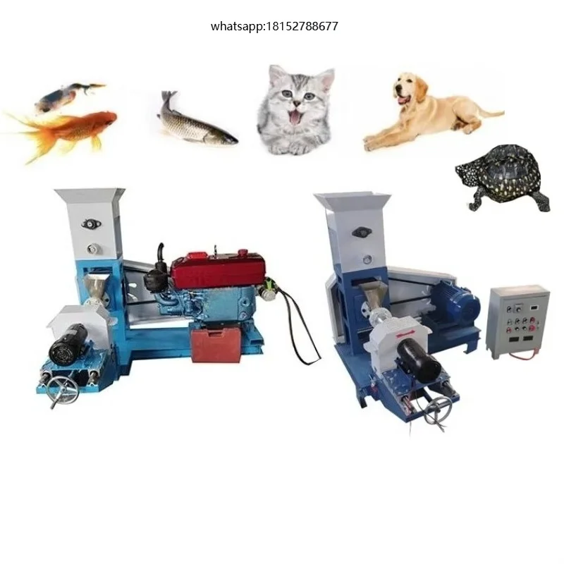 Pet Dog Food Feed  Animal Poultry Fish Pellet Extruder Machine