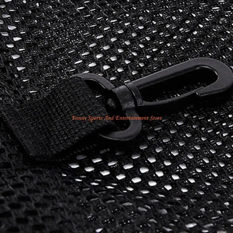 C4DE 메시 단일 볼 캐리 가방 접힌 농구 가방 농구 및 기타 스포츠를위한 조절 가능한 어깨 끈이있는 농구 가방