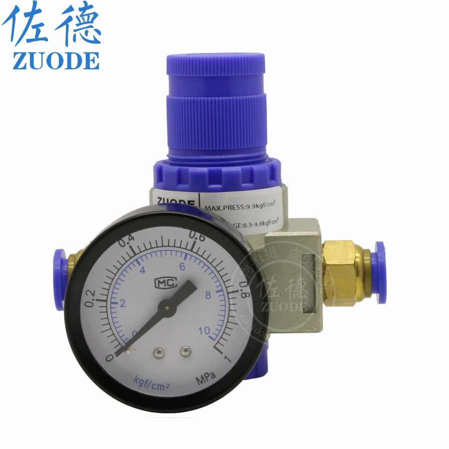 Regulador de presión neumático AR2000 válvula reductora de presión BR2000/3000/4000 regulador de manómetro procesador de fuente de aire