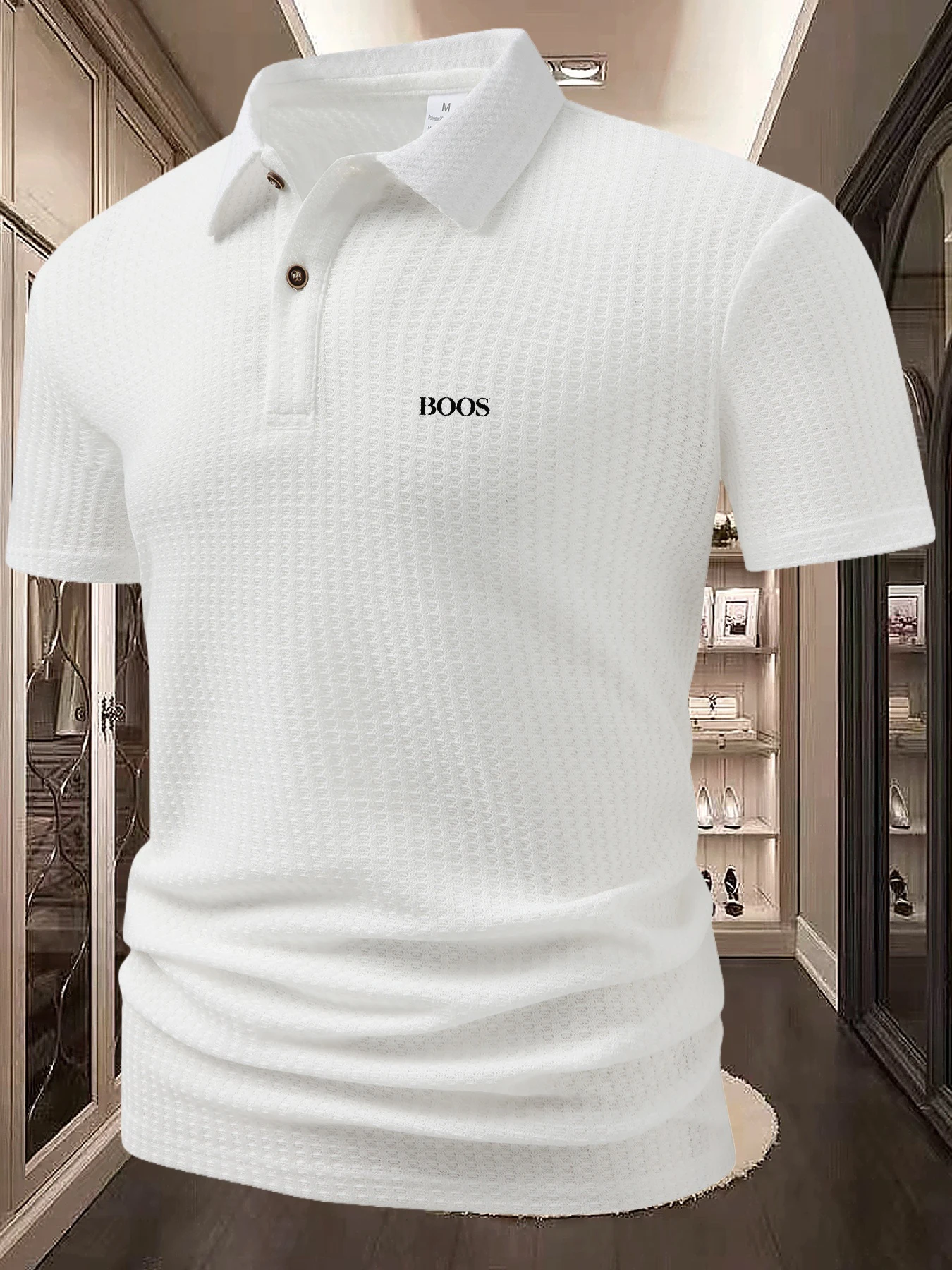Men's Short-Sleeved Polo Shirt Pure Color Street Style Lightweight Lapel Summer Jogging Sports Top - Breathable T-Shirt for - Image 2