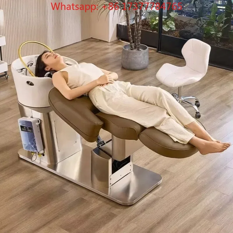 Salon Electric Lifting Head Spa Thai Massage Nursing Washing Shampoo Chair