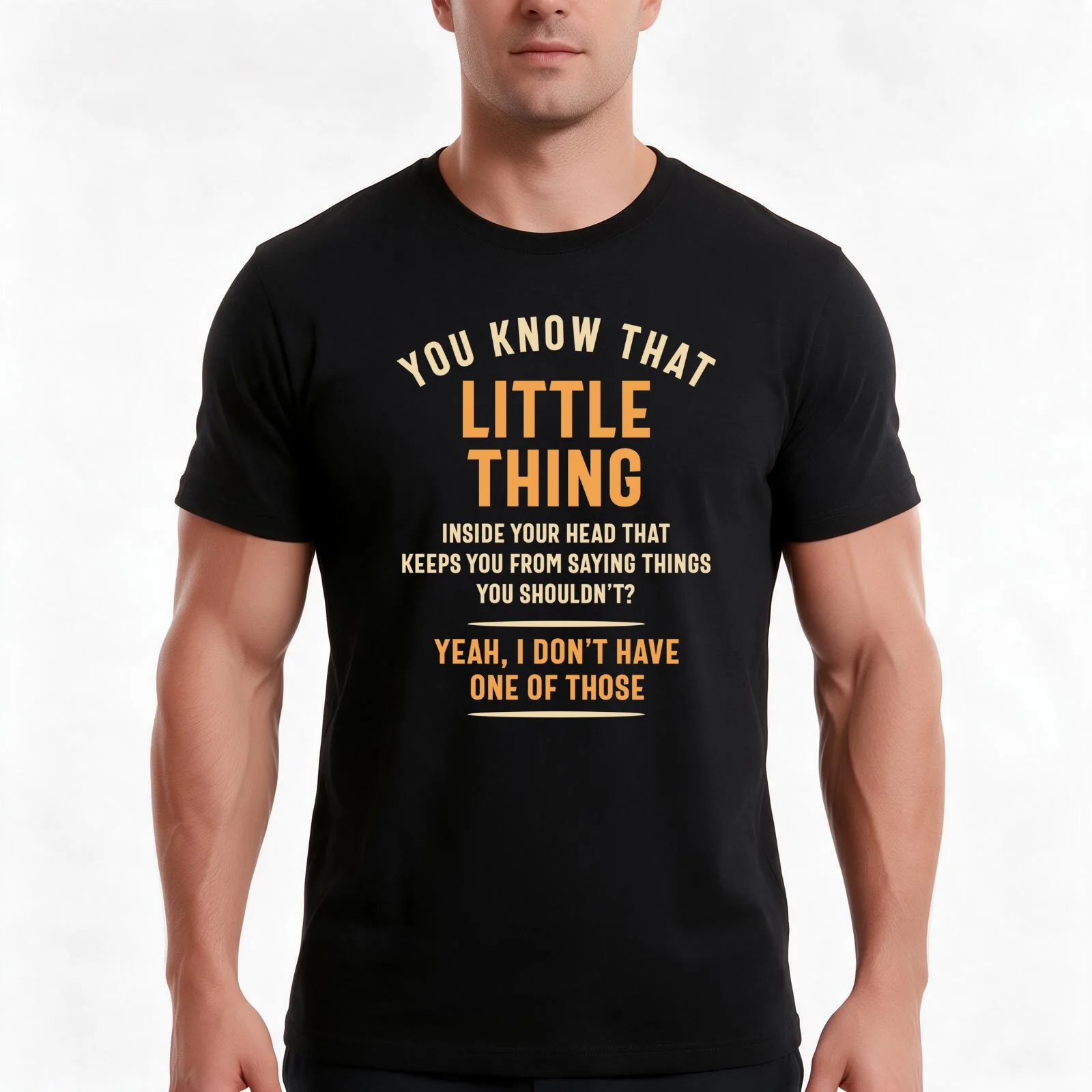 You Know That Little Thing Inside Your Head Funny T-Shirt Summer Casual Cotton Tee Oversized Streetwear Tops Unisex Men Women