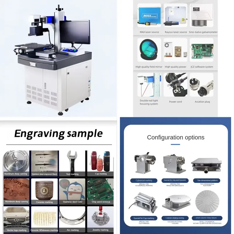 for ActionLasers Raycus Engraving Machine Large Size Fiber Laser Marking Machine High Quality 30W Other Laser Sources Chinese