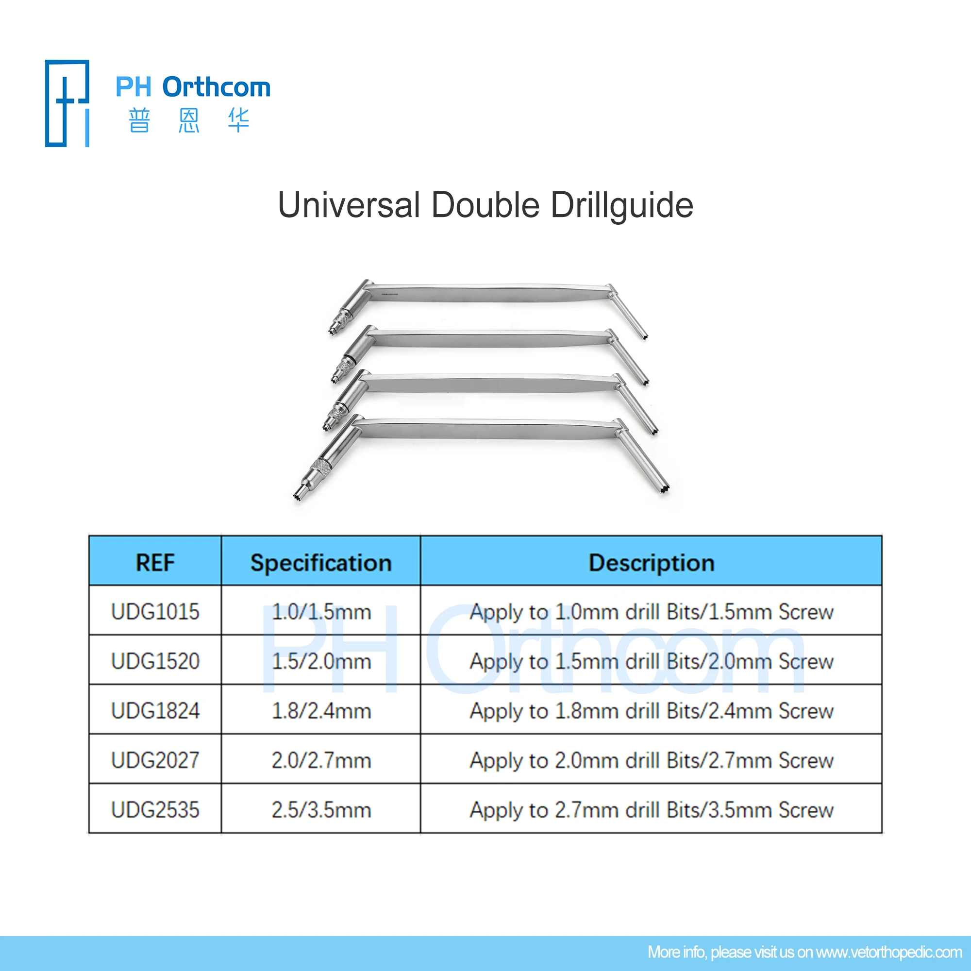 Universal Double Drillguide Orthopedic Surgery Veterinary Pets Mascotas Surgical Instruments Medical Supplies and Equipment