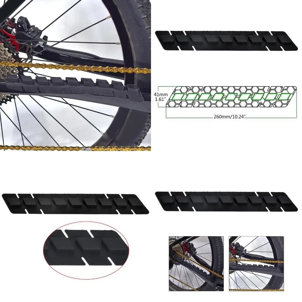 

R6FE Bike Down Tube Frame Protector Chain Sticker Bike Frame Guard Scratch Protector