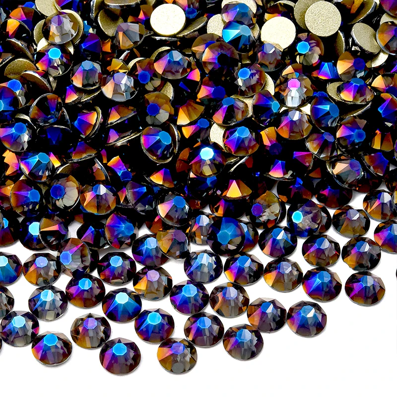 Billow Violet 2088 Non-Hotfix Strasssteine SS16-SS30 Gold Flatback Glitzer Strass Kristall Grüne Steine für Nagelkunst-Dekorationen – Detail 14