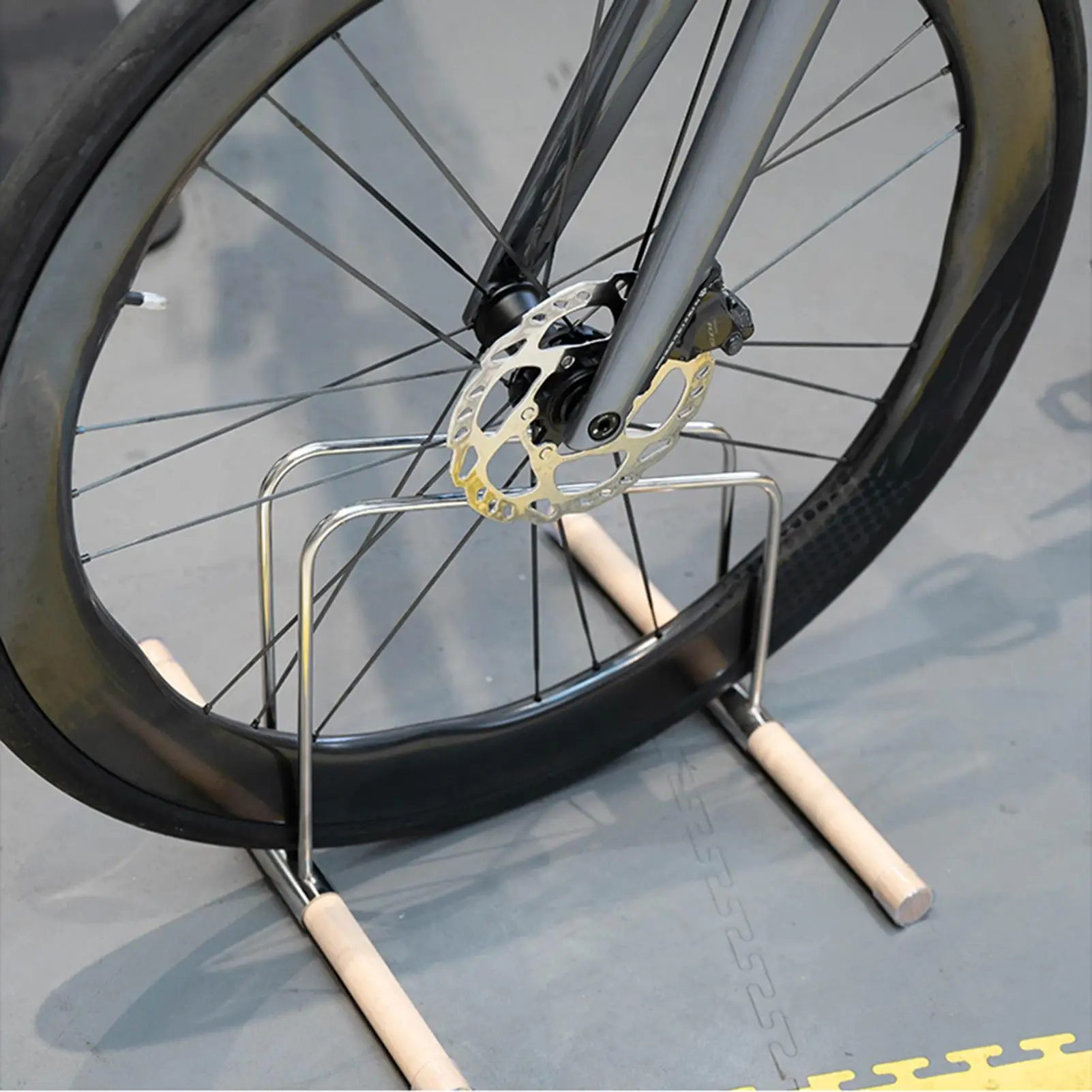 Floor Bike Rack Bicycle Ground Holder Garage Bike Floor Stand For Mountain Road Apartment Home Workshop Garage Outdoor