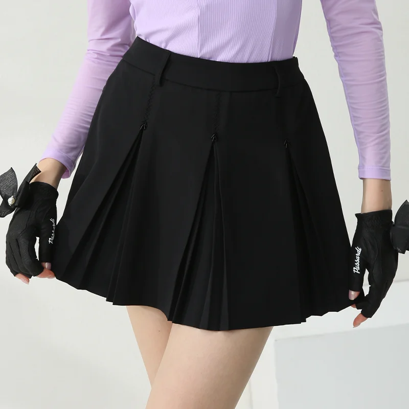 Golfist Women Golf Skorts Tennis Skirts Athletic High Waisted with Invisiable Pocket Inner Shorts Sport Workout Pleated Skirt