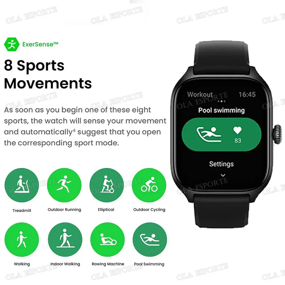 2 قطعة حزام ساعة ذكية للنساء مقاوم للماء ضغط الدم ومراقبة معدل ضربات القلب Smartwatch الرجال الرياضة بلوتوث دعوة النوم الساعات