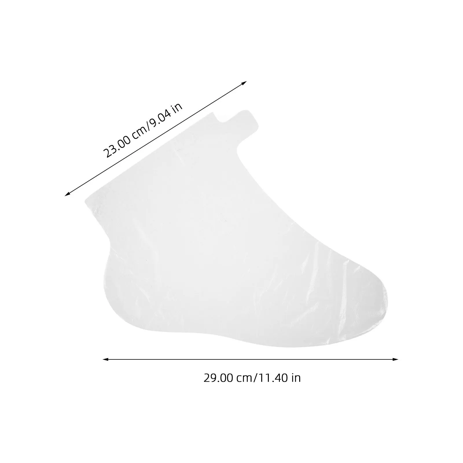 ถุงเท้าพลาสติกใสแบบใช้แล้วทิ้ง 100 ชิ้น สำหรับบำรุงเท้า ช่วยเพิ่มความชุ่มชื้นและนุ่มเท้า พร้อมตัวล็อคกันน้ำ