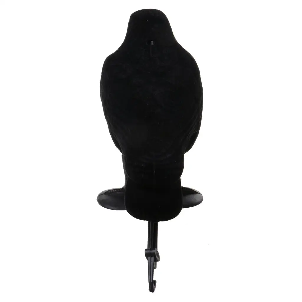 Plastic Simulation Crow Decoy Flocking Body Multi Position Bird Hunting Decoy Kit with Stakes for Yard