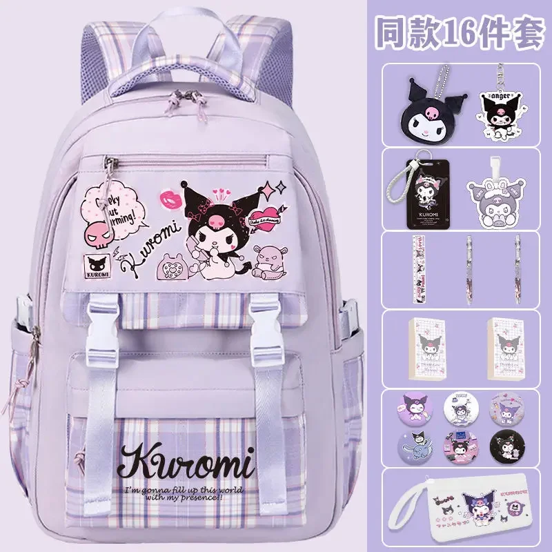 Sanrio New Clow M Student Schoolbag Spine Protection Lightweight Cartoon Large Capacity Children Cute Backpack