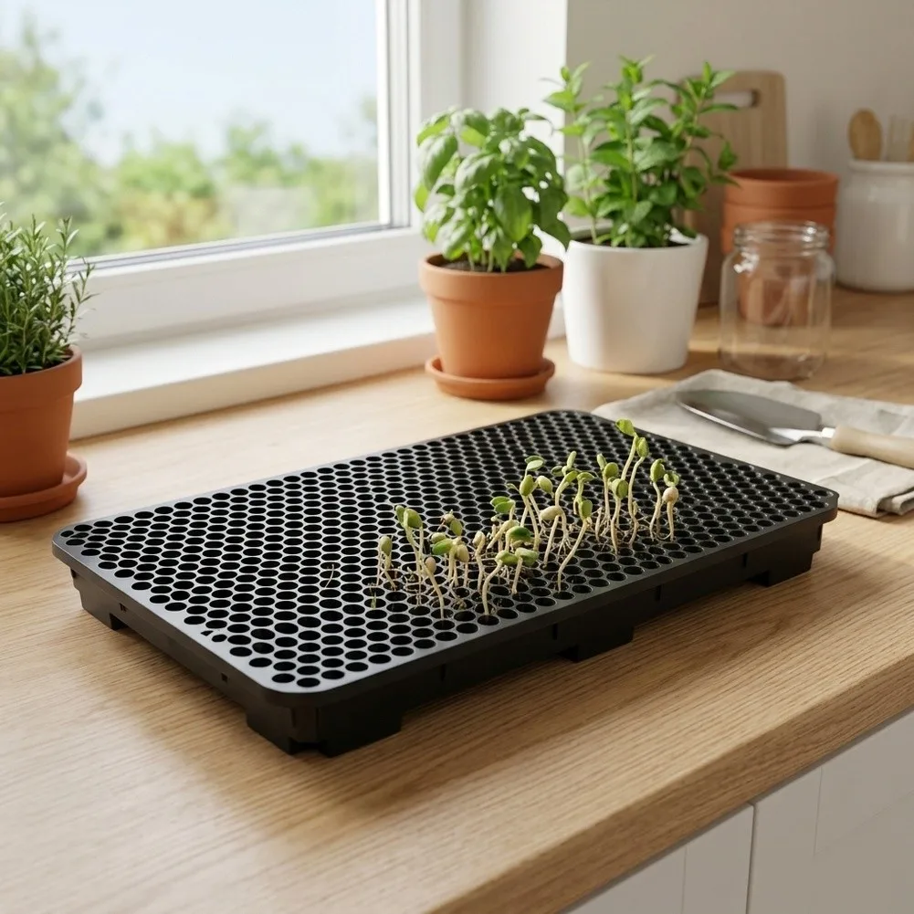 For Indoor Hydroponics Germination Planting Box Space-saving Gardening Tool Black Space-efficient Design User-friendly Structure