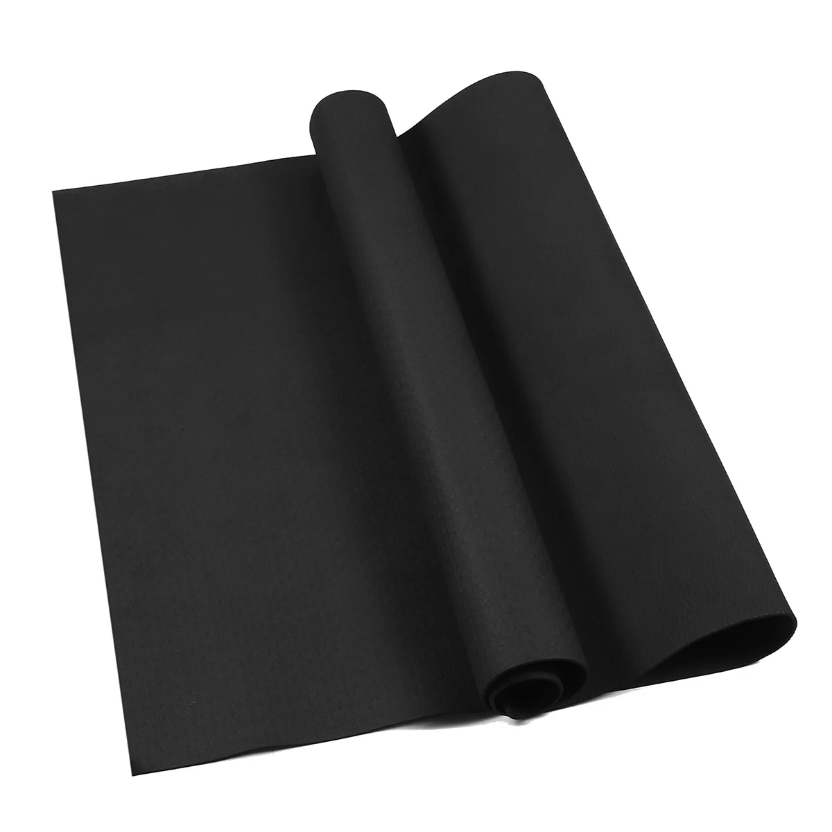 150x75x0.4CM Exercise Mat Gym Fitness Equipment for Treadmill Bike Protect Floor Mat Running Machine Shock Absorbing Pad Black