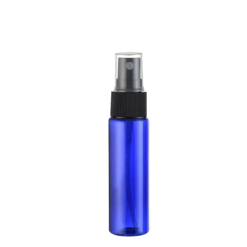 50PCS*30ML Spray Pump Bottle Blue Plastic Cosmetic Container Empty Perfume Refillable Packing Fine Mist Atomizer Parfume Bottle