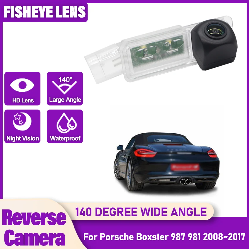 

HD Rear Camera For Porsche Boxster 987 981 2008~2017 Night vision Fisheye Lens Parking Reversing Camera license plate Camera