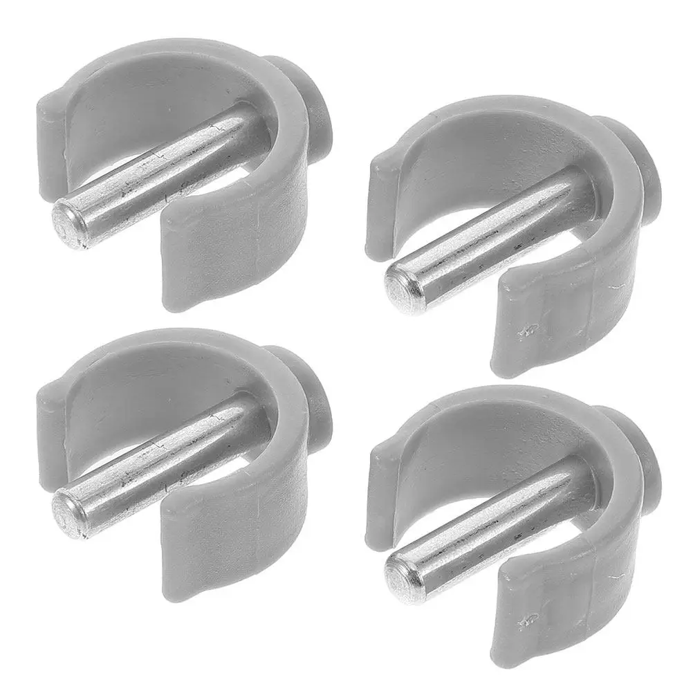 4Pcs C-Shape Cane Pin Locks for Walking Sticks Crutches Trekking Poles Steel ABS Non-Slip Secure Fit Replacement Latch Pin