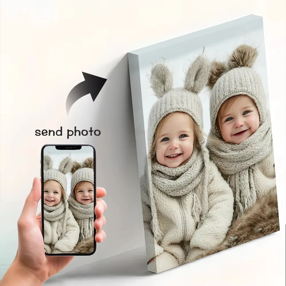 ملصق قماشي شخصي عالي الجودة لوحة قماشية مثالية لحفلات الزفاف أو الذكرى السنوية أو عيد الميلاد أو الترحيب بالمنزل الجديد - المنزل أو المكتب #3