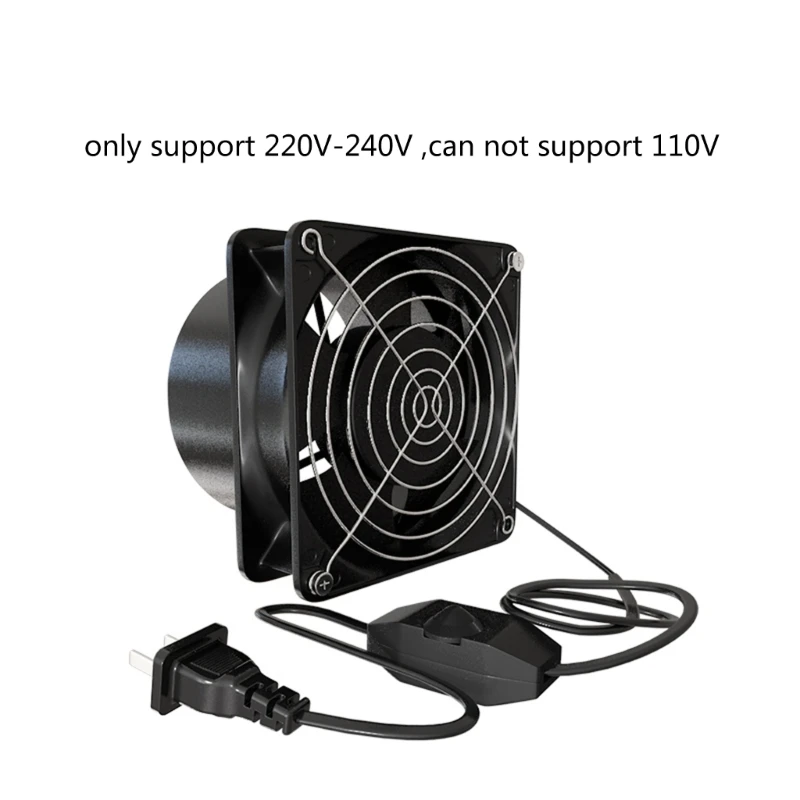 Exhaust Fan Duct Air Ventilation Blower Window Extractor Toilet Kitchen Industrial Fan Adjustable Speed with Duct Hose