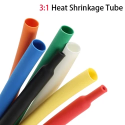 1M 3:1 Heat Shrink Tube with Glue Polyolefin Shrinking Assorted Heat Shrink Tube Wire Cable Sleeving Tubing