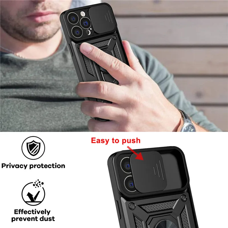 For iphone 11 12 Mini 13 Pro Max Case Luxury Camouflag Magnetic Ring Armor Phone Case for iphone 7 8 Plus X XR XS Max Back Cover