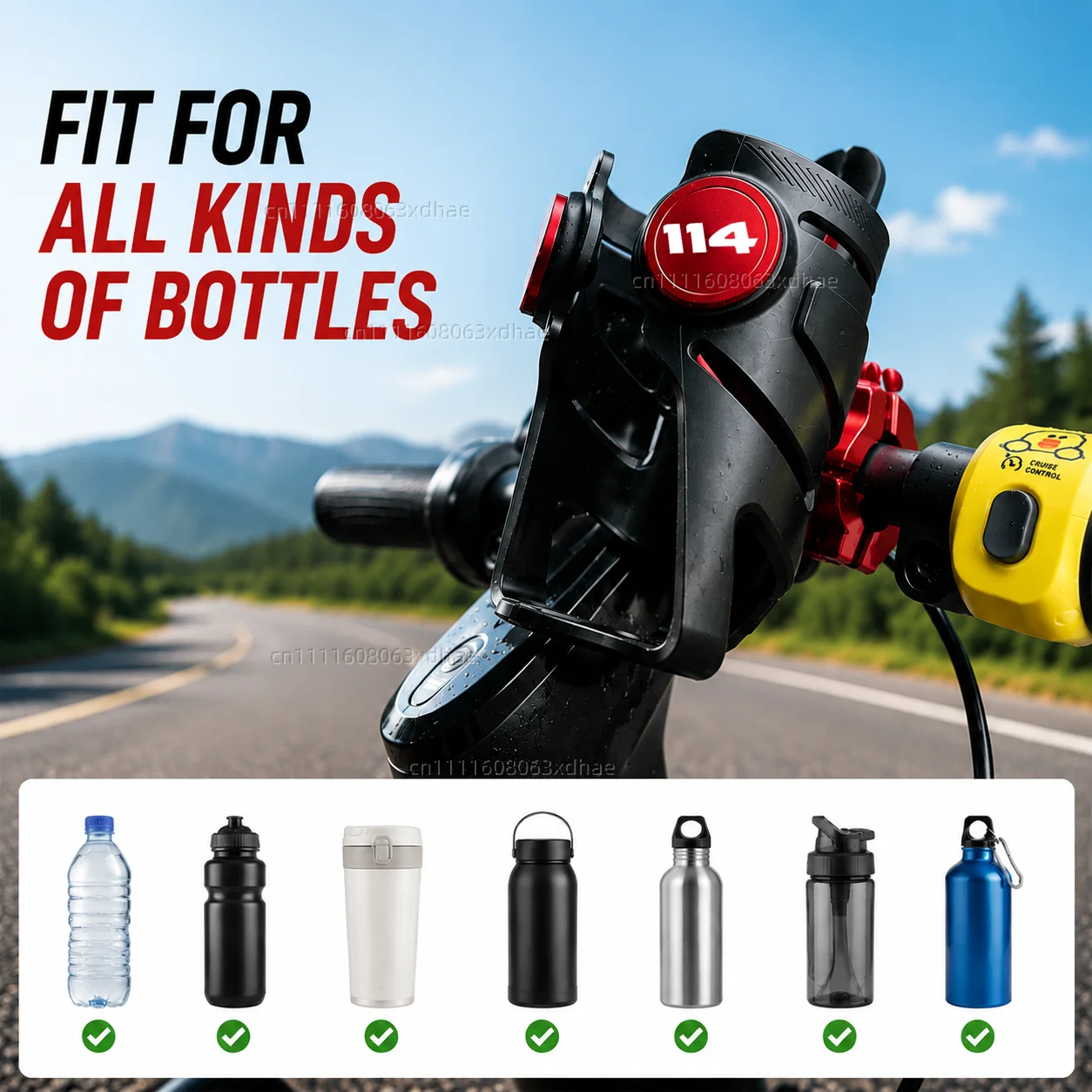 Motorcycle Water Bottle Holder For Harley Softail Fat Boy 114 FLFB Coffee Beverage Tea Cup Support Modification Accessories view 5