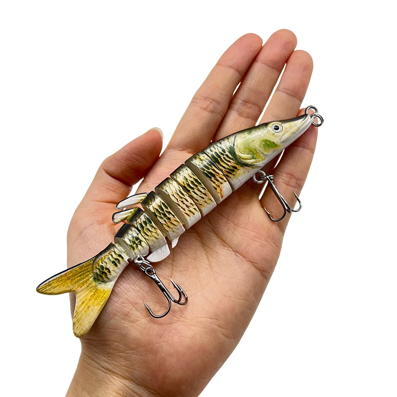 LUHANGT130mm Señuelo de Pesca Balam Madness Swimbait, Cebo Grande para Pesca en el Mar, Señuelo Duro, Señuelos Articulados Gigantes, Leurre, Señuelo Balam