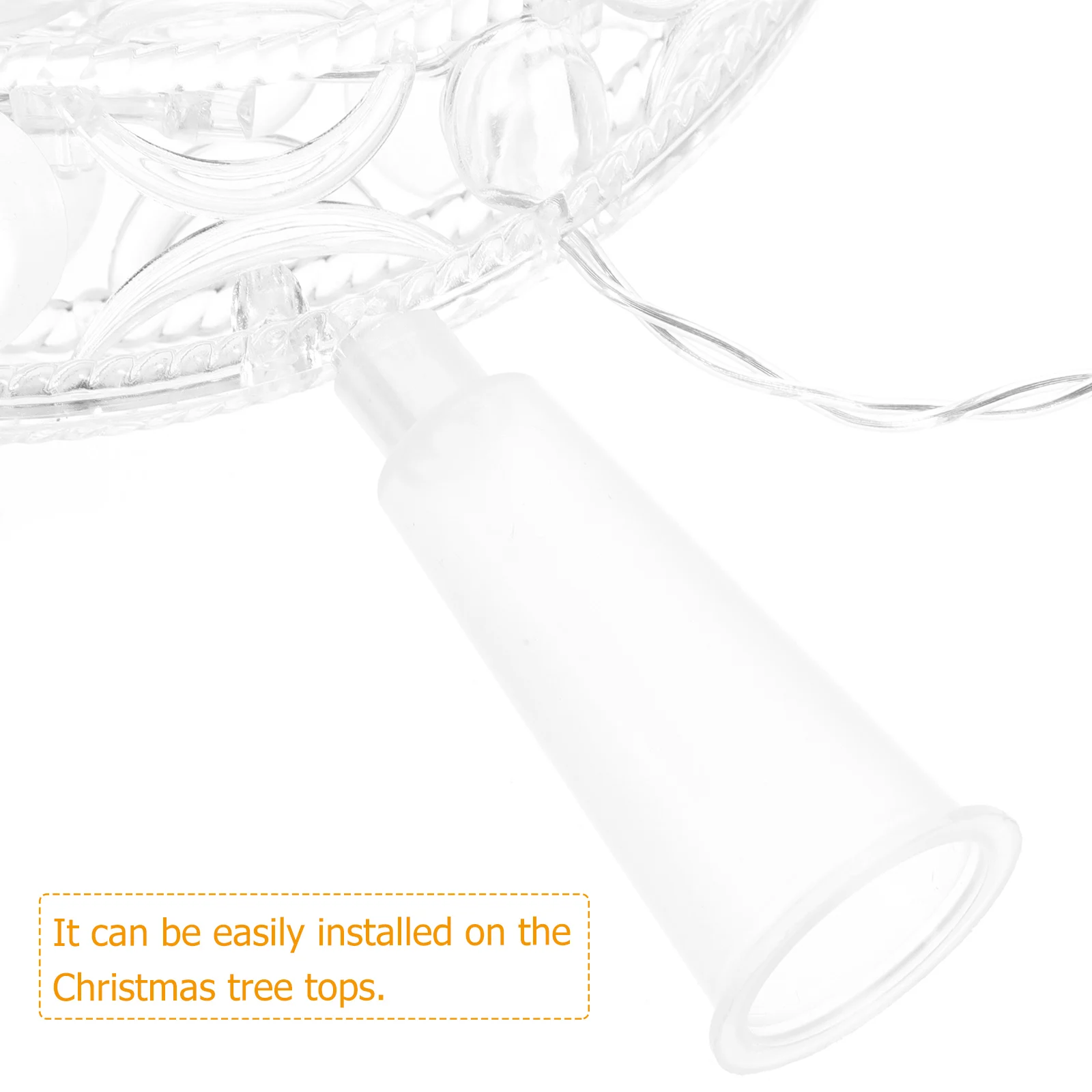 

1Pc Plastic Xmas Tree Topper Star Moon Christmas Decoration Stable Xmas Tree Decoration Christmas Party Supplies