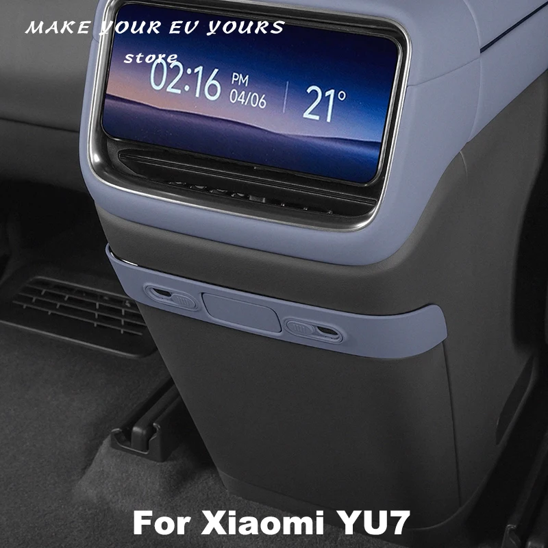 

Для Xiaomi YU7 2025 2026, задний ряд, крышка USB-порта, устойчивая к царапинам, пыленепроницаемая защита, автомобильные аксессуары