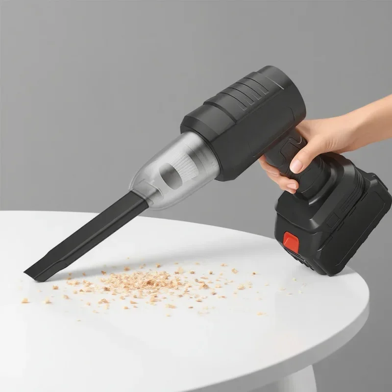 NEW Car Vacuum Cleaner Suction and Blowing Integrated Dual-purpose Wireless Mini Car Household Electric 4500PA Large Suction
