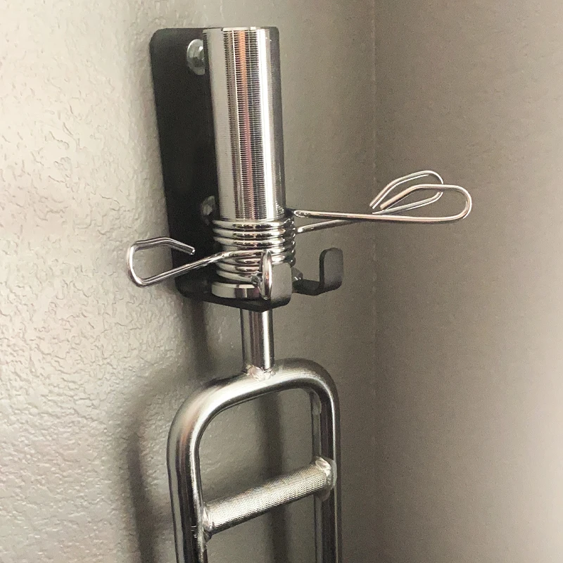 Wall Mounted Fitness Barbell Rod Holder For Gym Home Storage Single Double Barbell Bar Hanging Rack Space Saving Display Bracket