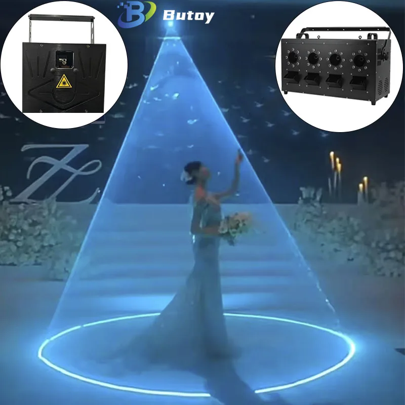 

10W Laser Light+3000W LED Smoke Bubble Machine DMX512 Control Dj DISCO Stage Party Laser for Wedding Event Live Show Decoration
