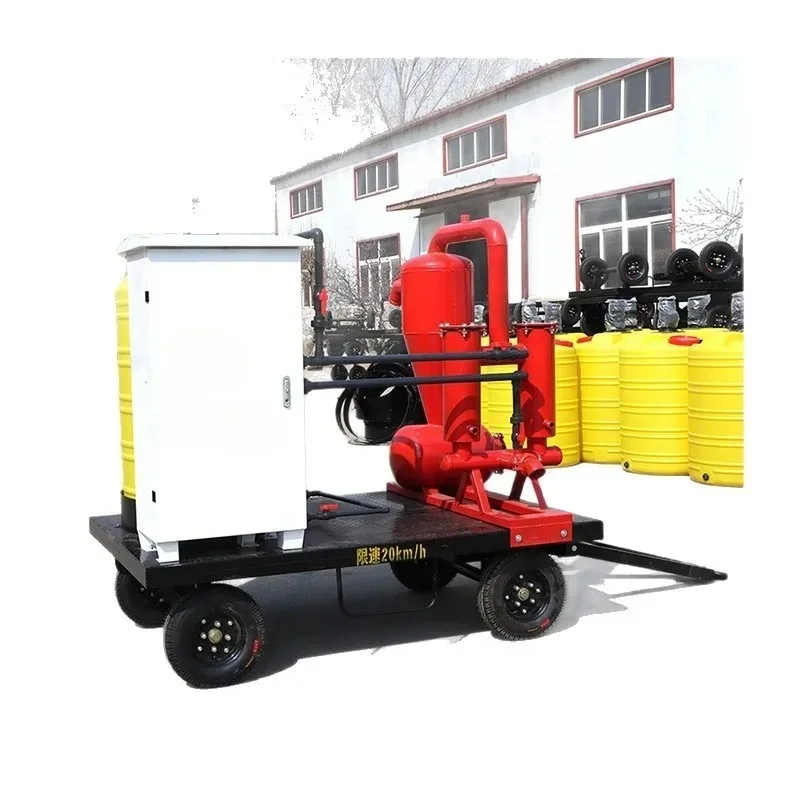Mobile intelligent filtered water and fertilizer spreader
