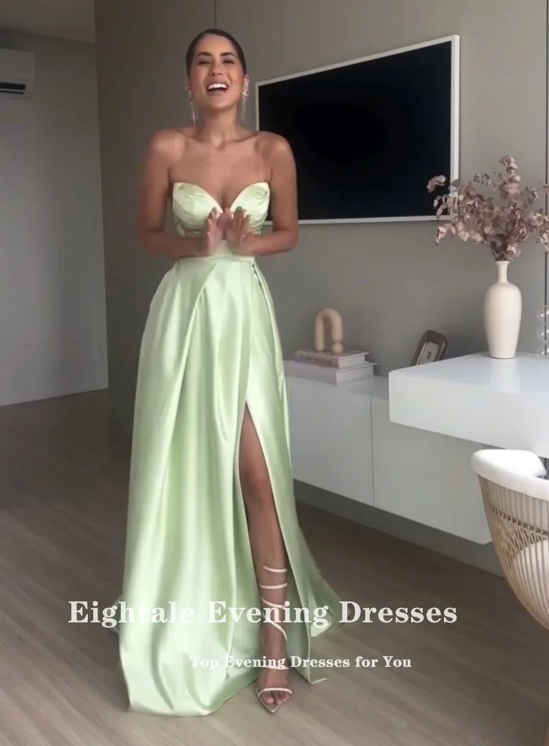 Robe De soirée arabe en Satin, personnalisée, longueur au sol, ligne a, Corset, robe De soirée De mariage, robes De Gala