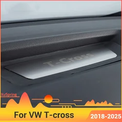 Car Dashboard Storage Box Mat Pad Cover Cushion Trim Stickers for Volkswagen T-cross Tcross 2019-2025