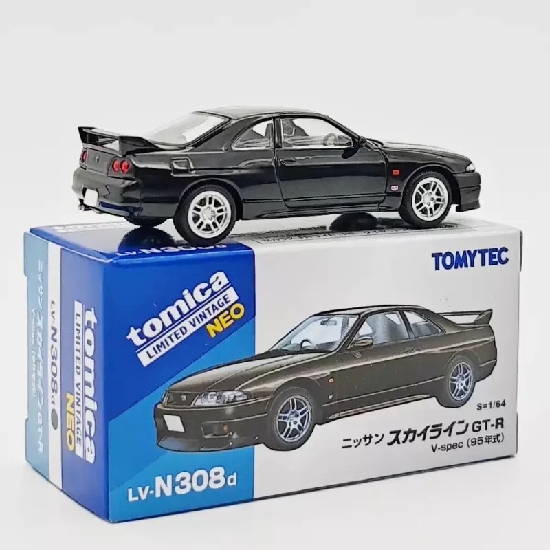 TAKARA TOMY TOMYTEC 1/64 TLV N308 D/E NISSAN GT-R R33 Alloy Motor