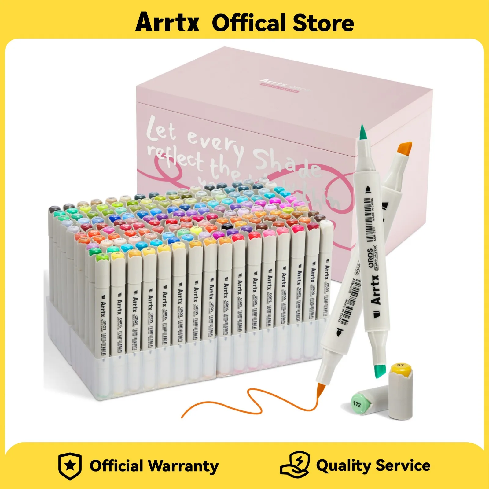 

Arrtx 160 colors Pastel Markers OROS Dual Tip Sketch Art Markers for Artist Adult Alcohol Markers for Sketching Coloring