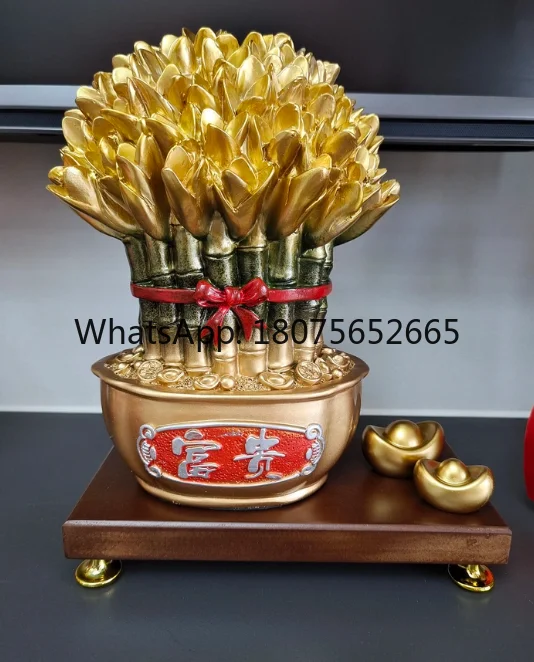 Gaosheng Rich Bamboo Lucky Ornaments Home Furnishing Living Room Entrance Wine Cabinet Office Desktop Ornaments