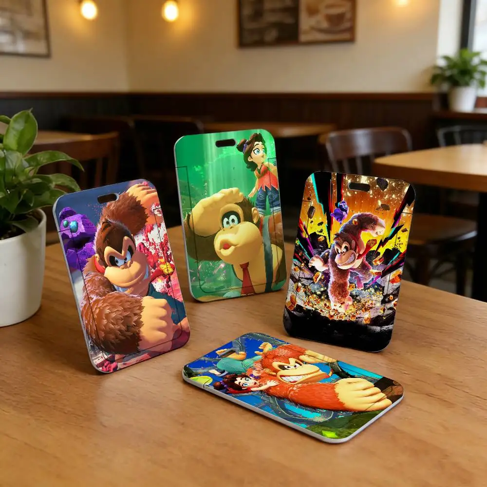game D-Donkey K-Kong Bananza Durable Lanyard Card Covers Holders for Daily Cards,Idol Photocard, Business Card, Office Materials