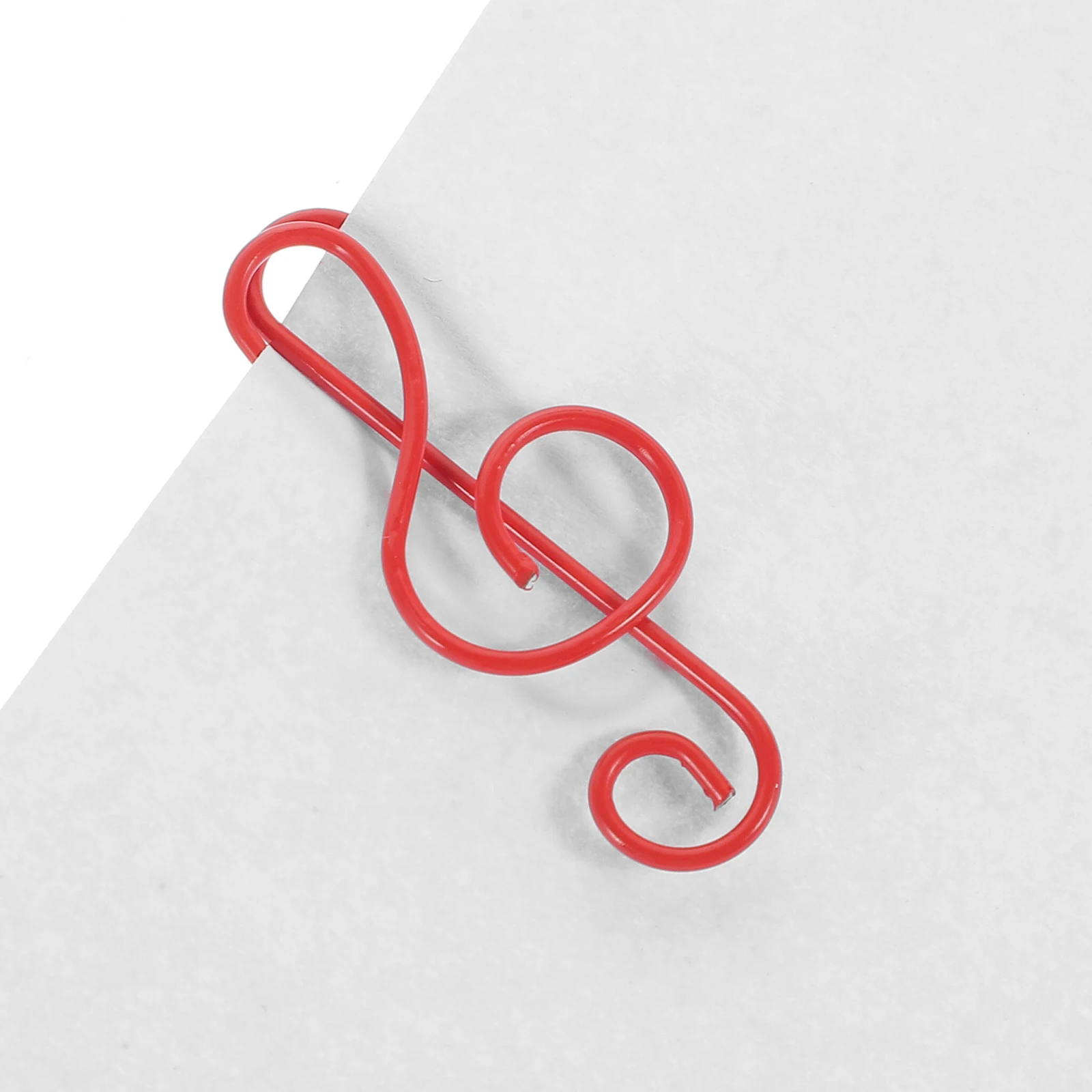 

50pcs Colorful Music Note Shaped Paper Office Document Clips Cute File Clamps Metal Paperclips Cartoon School Accessories Large