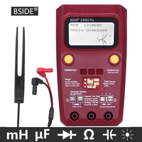 BSIDE ESR02 Pro Transistor Tester Digital Multimeter Diode Triode Resistor Capacitance Inductance MOSFET NPN Triac MOS Detector