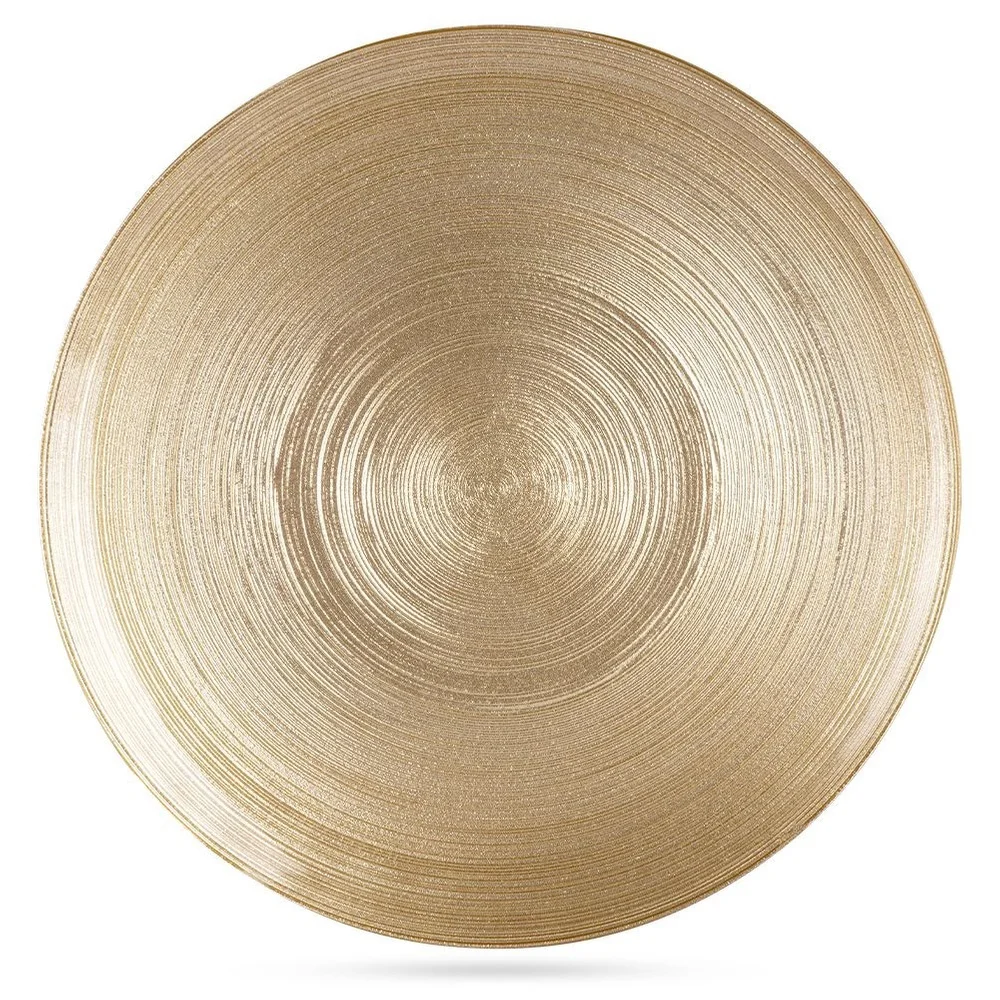 Dinerbord Ondiep Glas Goud 28 cm