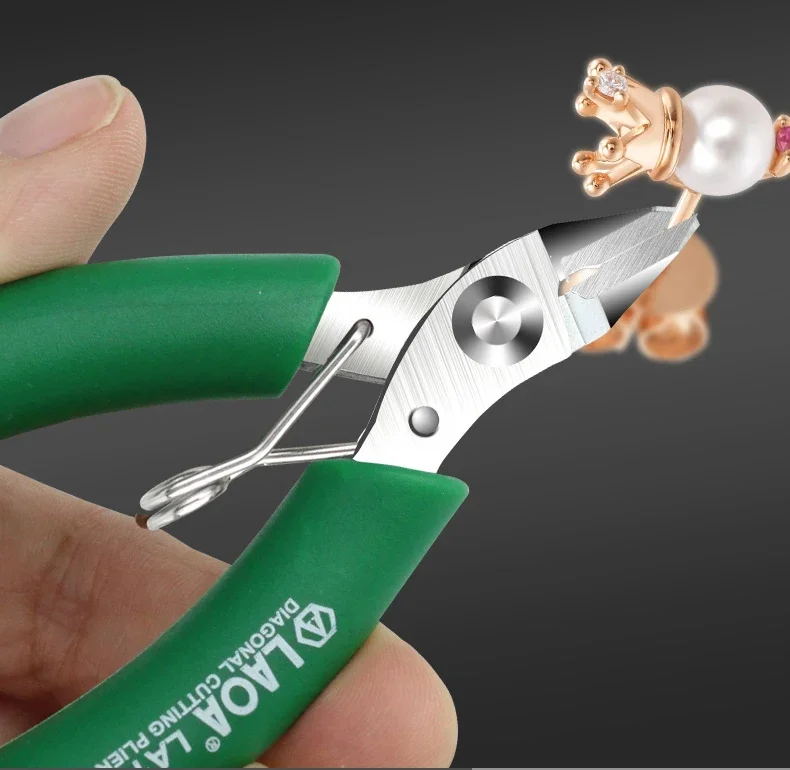 LAOA Mini-Seitenschneider, 8,9 cm, Edelstahl, Spitzzange, kleines Schneiden, elektronische Schere, Diagonalzange, Drahtschneider – Detail 12
