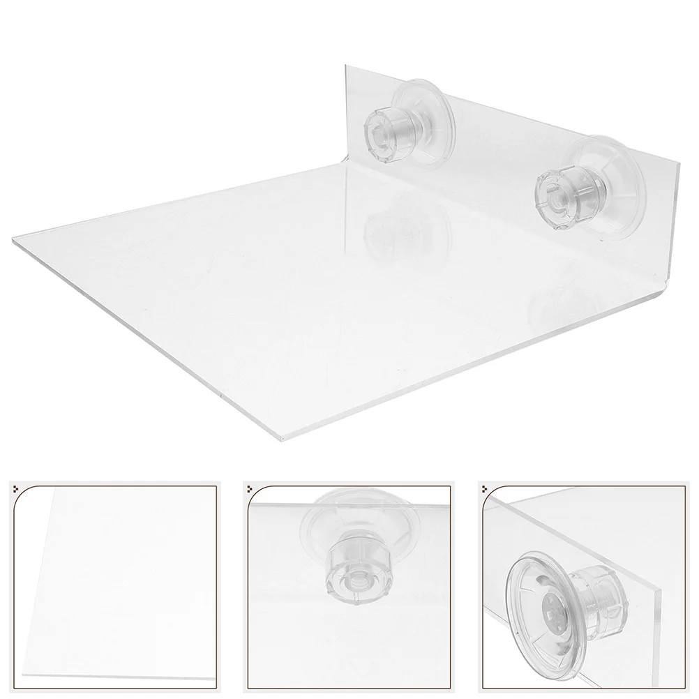 

2Pcs Parrot Window Perch Platform with Strong Suction Cups Adjustable Bird Stand for Shower Wall Portable Comfortable Pet