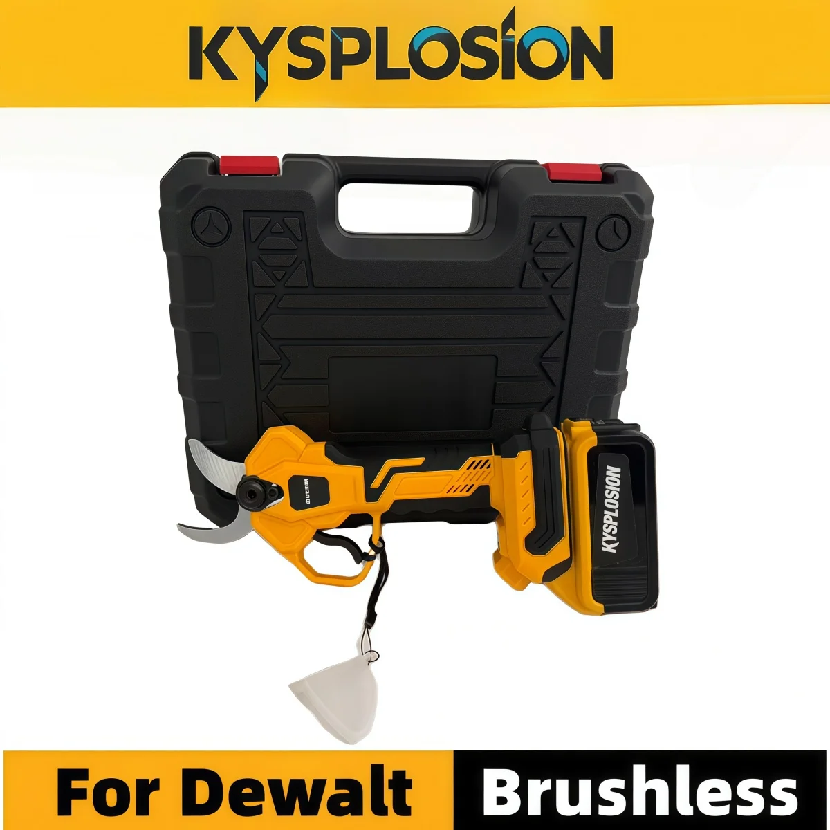 For Dewalt 20V Battery Brushless 55mm Electric Pruning Shear Cordless Fruit Tree Bonsai Pruning Branch Cutter Electric Scissors