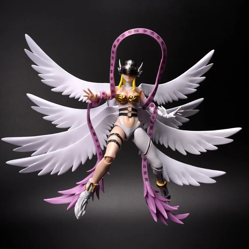 Bandai SHF Figure-rise Standard Digimon Adventure ANGEWOMON ANGEMON Assembly Anime Action Figure Model Toy Gift for Children kid